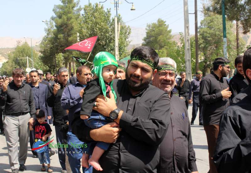 عزاداری تاسوعای حسینی در دهدشت (+تصاویر)