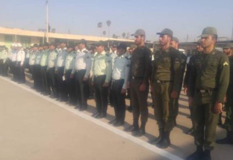 ﻿ صبحگاه مشترک نیروهای انتظامی و نظامی کهگیلویه برگزار شد(+تصاویر)