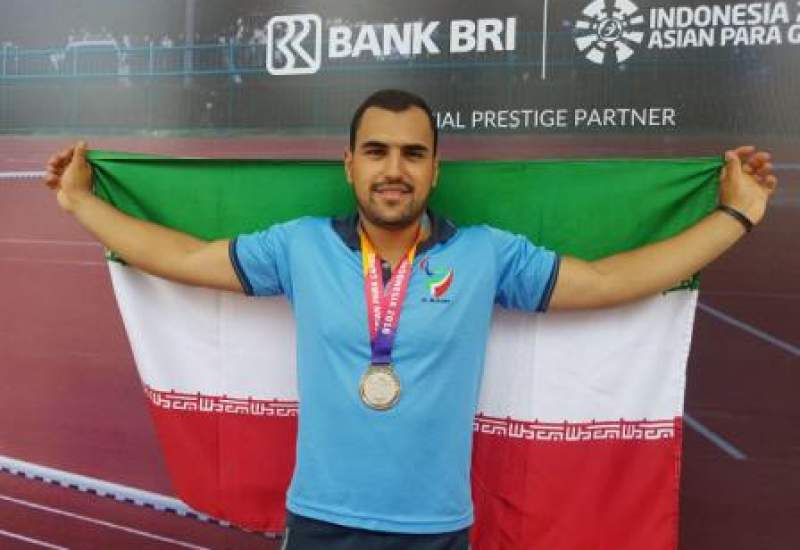 کسب مدال نقره سامان پاکباز در رقابت‌های دوومیدانی بازیهای پارا آسیایی جاکارتای اندونزی