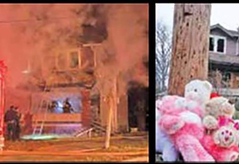 مادری که فقط خود را نجات داد / 5 کودک زنده زنده در آتش سوختند+ عکس
