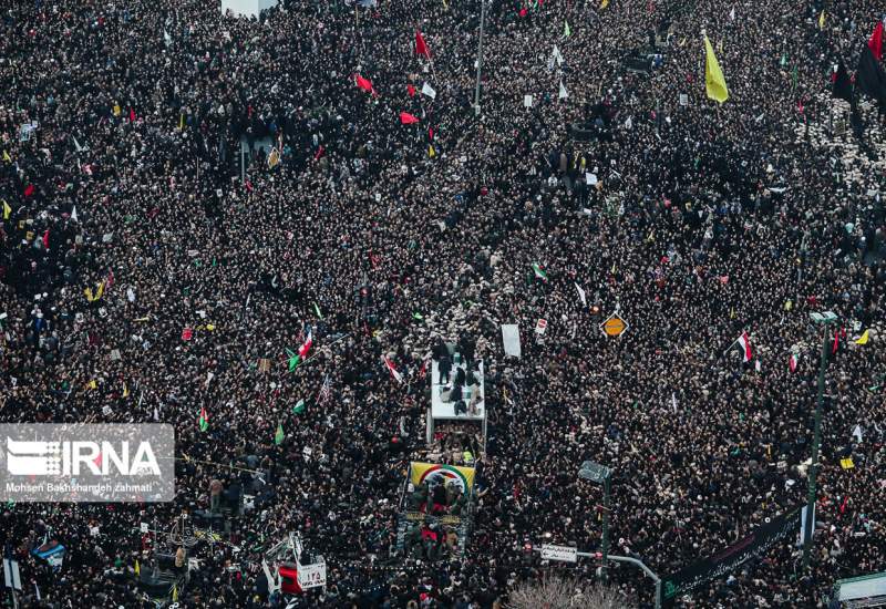 بازتاب حضور چند میلیونی مردم در مراسم تشییع سردار سلیمانی در رسانه‌های خارجی