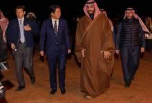 (تصاویر) سورپرایز محمد بن سلمان برای نخست وزیر ژاپن