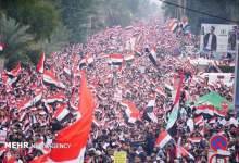 (تصاویر) در راهپیمایی امروز عراق چه گذشت؟ / طنین شعارهای ضد آمریکایی / درخواست برای لغو توافقنامه امنیتی