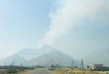 کوه دیل گچساران دچار آتشسوزی شد