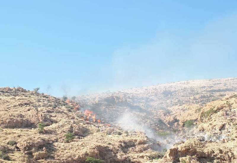 آتش‌سوزی در ماهور باشت / درخواست مدیرکل مدیریت بحران از مردم و مسئولان