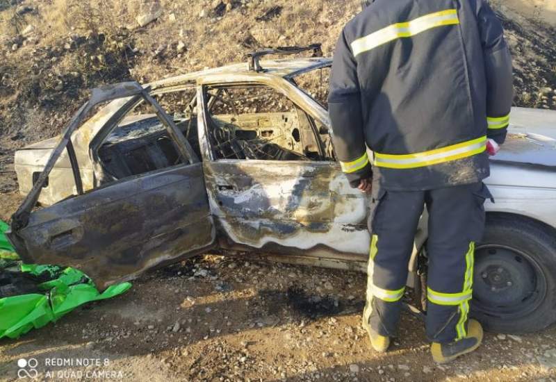 پیدا شدن پیرمرد گچسارانی بعد از 12 روز /  جسد سوخته راننده تاکسی یاسوجی در دشت ارژن شیراز پیدا شد ( + تصاویر )