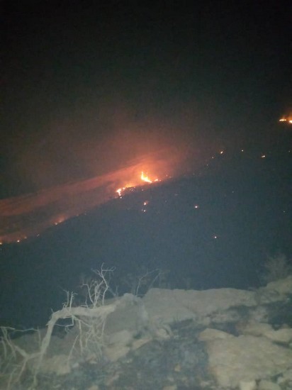 تصاویر آتش سوزی گسترده در کوه «پهن» گچساران