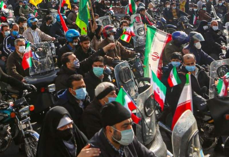 (ویدئو) توهین به حسن روحانی در راهپیمایی ۲۲ بهمن