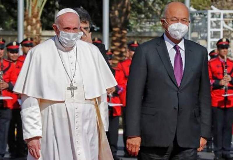 پاپ فرانسیس و رئیس‌جمهور عراق دیدار کردند