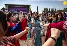 (تصاویر) جشن روز جهانی زن در منطقه کُردنشین سوریه