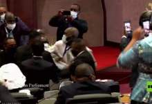 (ویدئو) درگیری نمایندگان در اتحادیه آفریقا