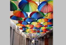 کوچه چتری در گچساران؛ اجرای پروژه زیباسازی مناظر شهری