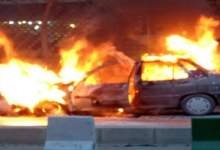 خودروی ایرانی یک مقام مسئول به آتش کشیده شد