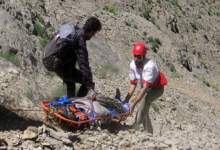 سقوط مرد میانسال از کوه بوستان باشت