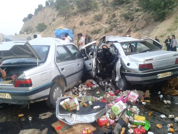 تصادفات وحشتناک در محور یاسوج اصفهان