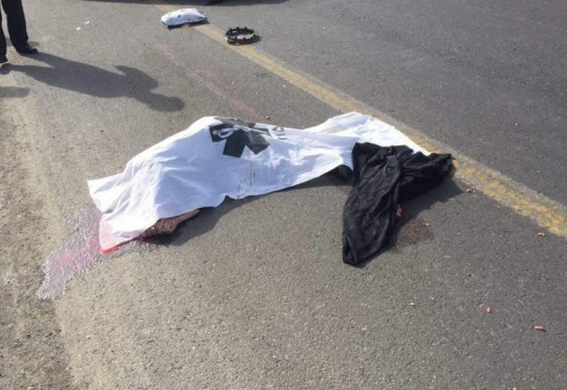 مرگ عابر پیاده در خیابان رجا یاسوج