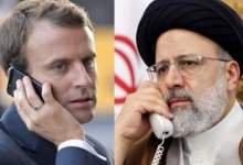 تماس تلفنی رئیسی با مکرون رئیس جمهور فرانسه