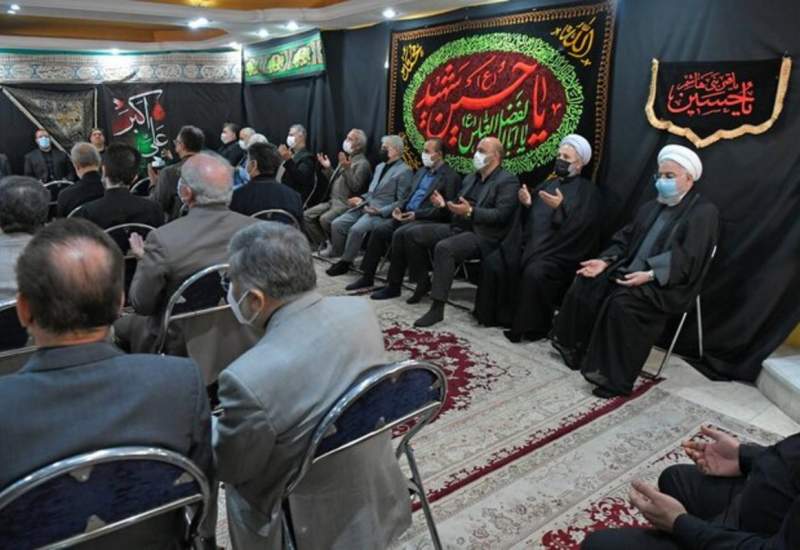 مراسم عزاداری محرم در دفتر حسن روحانی