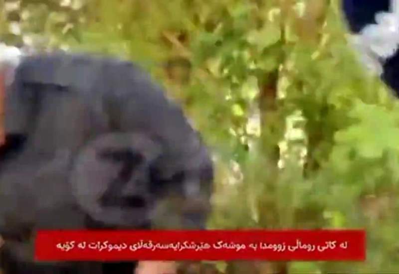 (فیلم) اصابت موشک‌ سپاه وسط پخش زنده تلویزیونی به کمپ گروهک تروریستی