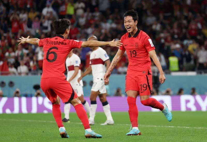 خلاصه بازی کره جنوبی و پرتغال؛ صعود معجزه‌آسای کره به یک‌هشتم نهایی 