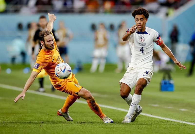 (ویدیو) خلاصه بازی هلند ۳ - ۱ آمریکا؛ درخشش دامفریس و حذف یانکی‌ها