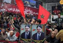 (فیلم) حضور پادشاه مراکش در جشن مردمی پیروزی تیم ملی   