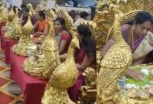 (فیلم) پذیرایی با ظروف طلا در یک عروسی  