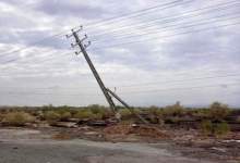 برق ۸۶ روستای لرستان بر اثر وزش باد و باران شدید قطع شد