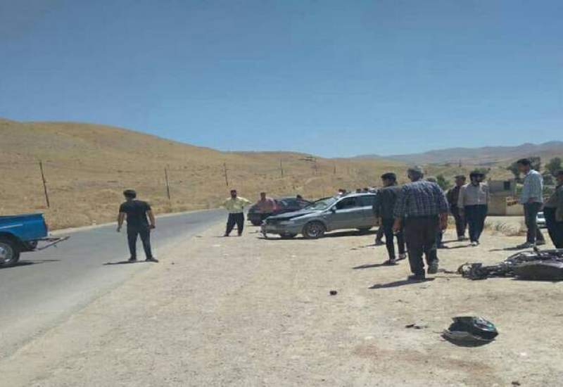 مرگ راکب موتورسیکلت در تصادف زنجیره ایِ سرفاریاب چرام