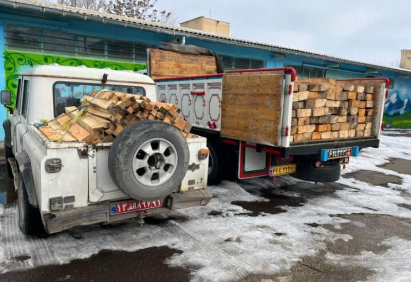 ۱۱ تن چوب قاچاق در گچساران کشف شد