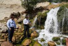 بازدید وزیر میراث‌فرهنگی از آبشار «آبریز» در کهگیلویه (+ تصاویر )  