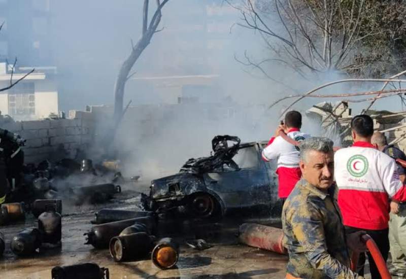 انفجار مهیب در محل فروش کپسول ال پی جی یاسوج + فیلم و تصاویر