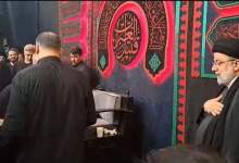 (فیلم) رئیس جمهوری در مراسم عزاداری روز تاسوعای مسجد ارگ تهران با مداحی حاج منصور ارضی  