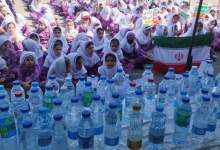 پویش اهدای آب به مردم مظلوم فلسطین در مدارس کهگیلویه