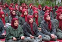 حضور زنان با لباس منافقین در تهران + فیلم  