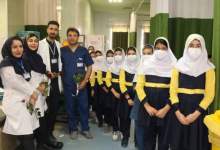 کار زیبای دانش‌آموزان یک مدرسه در بیمارستان شهید جلیل یاسوج (+ تصاویر)  