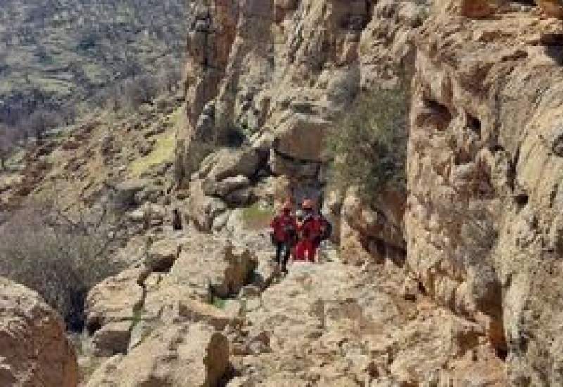 فیلم/ عملیات نفسگیر نجات جان چوپان در ارتفاعات کوه نیر لوداب