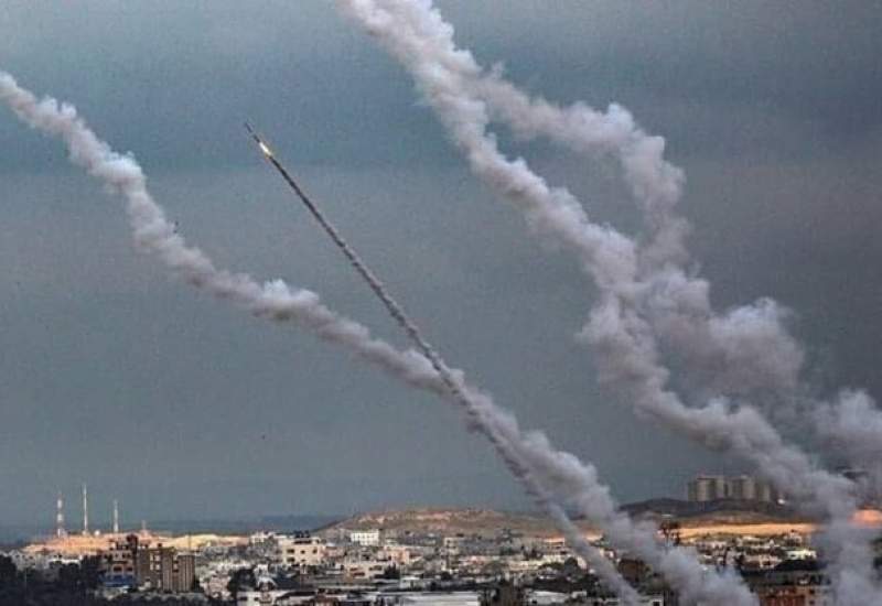 تصاویر حمله موشکی به تل آویو
