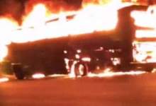 ناوگان خسته؛ فیلم آتش گرفتن اتوبوس یاسوج