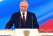 پوتین به عنوان رییس جمهور روسیه سوگند یاد کرد / ما در کنار هم، پیروز خواهیم شد