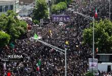 فیلم و تصاویر | جزئیات مراسم تشییع رئیس‌جمهور و همراهانش در تهران  