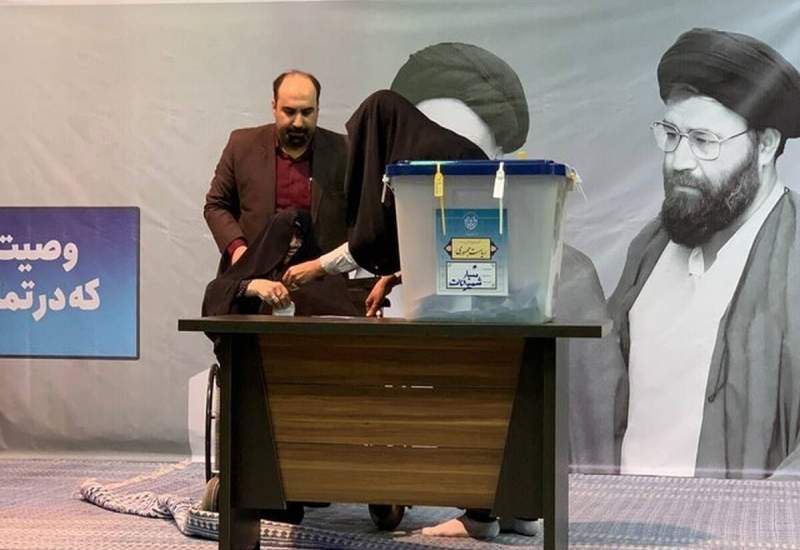 فیلم| مشارکت همسر و دختر هاشمی رفسنجانی در انتخابات