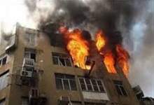 آتش سوزی ساختمان 5 طبقه در خیابان سردار جنگل جنوبی یاسوج + تصاویر  