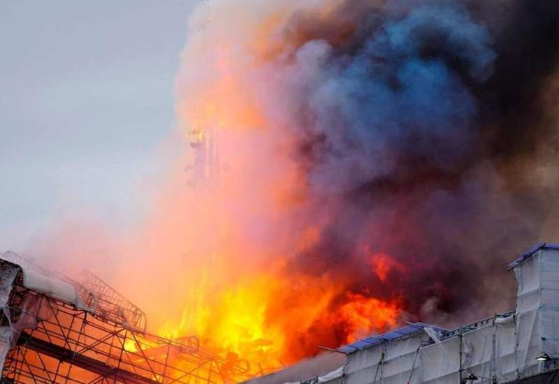 فیلم| آتش‌سوزی مهیب در کربلا