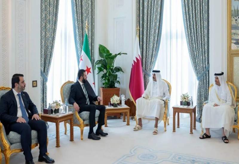 الجولانی و امیر قطر دیدار کردند