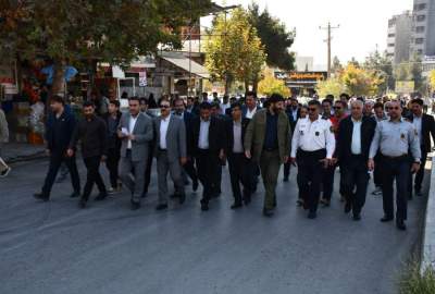 حضور گسترده کارکنان شهرداری یاسوج در راهپیمایی ۱۳ آبان  <img src="https://cdn.kebnanews.ir/images/video_icon.png" width="11" height="10" border="0" align="top">