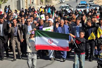 فیلم و عکس | راهپیمایی 13 آبان لوداب  <img src="https://cdn.kebnanews.ir/images/video_icon.png" width="11" height="10" border="0" align="top">