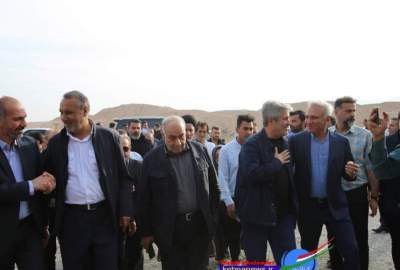 تصاویر | آیین کلنگ زنی محور دهدشت-خیرآباد گچساران  